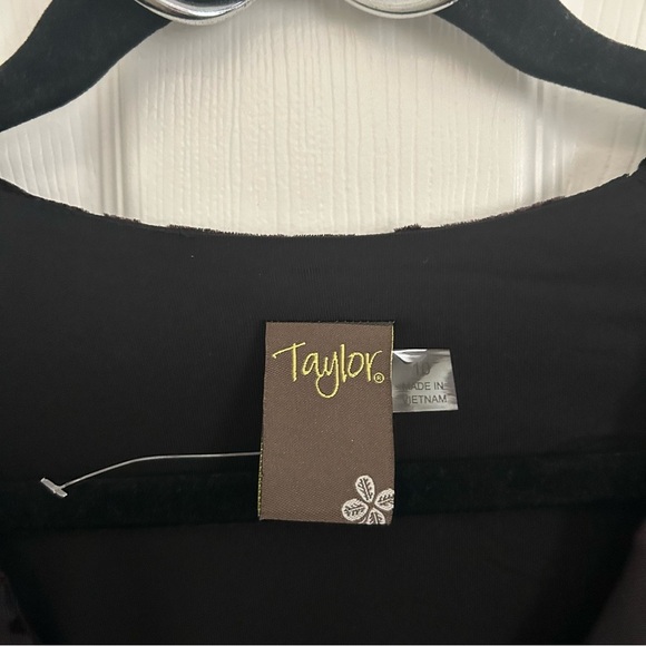 Taylor Velvet Burnout Mini Dress | Size 10 - Picture 3 of 7